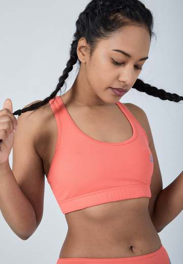 Mädchen & Damen Sport BH breite Traeger, apricot von SPORTKIND
