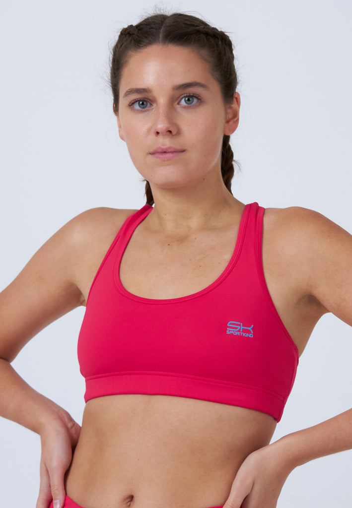 Mädchen & Damen und Gender Sport BH breite Träger, pink von SPORTKIND