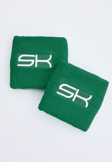 Unisex Tennis Schweissband klein 2er Set, tannengruen von SPORTKIND
