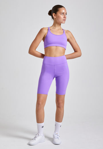 Mädchen & Damen Tennis Short Tights / Radlerhose, lila von SPORTKIND