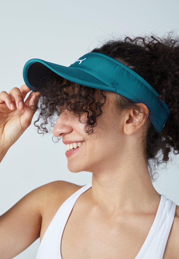 Unisex und Gender Tennis Sun Visor, petrol grün von SPORTKIND