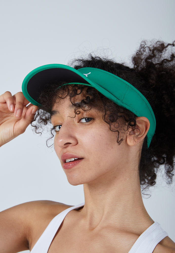 Unisex und Gender Tennis Sun Visor, smaragd grün von SPORTKIND