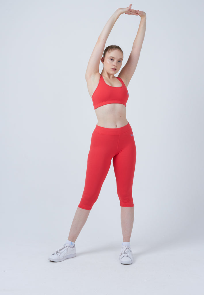 Mädchen & Damen und Gender 3/4 Sport Leggings, pfirsich von SPORTKIND