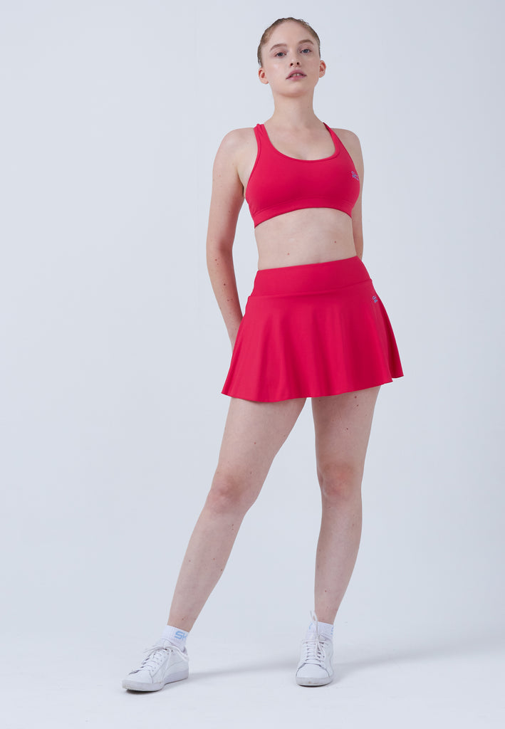 Mädchen & Damen und Gender Advantage Tennisrock / Skort mit Ballhalter, pink von SPORTKIND