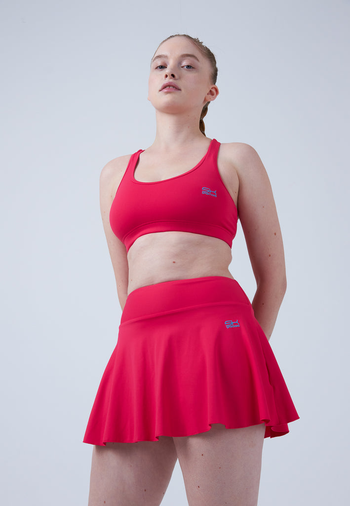 Mädchen & Damen und Gender Advantage Tennisrock / Skort mit Ballhalter, pink von SPORTKIND