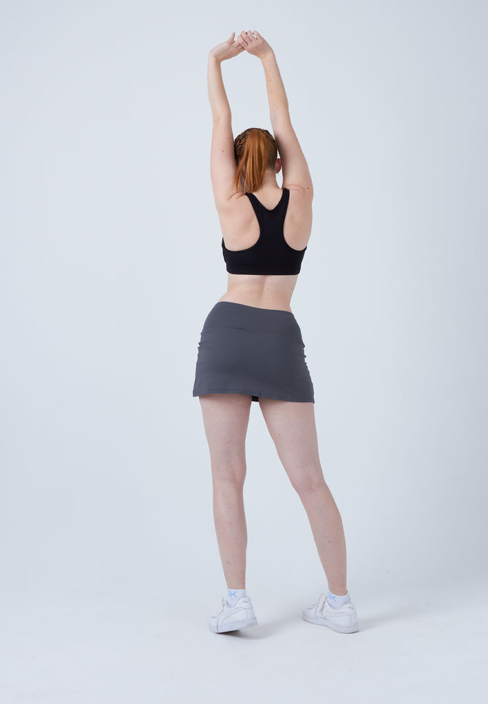 Mädchen & Damen und Gender Basic Tennisrock / Skort, grau von SPORTKIND