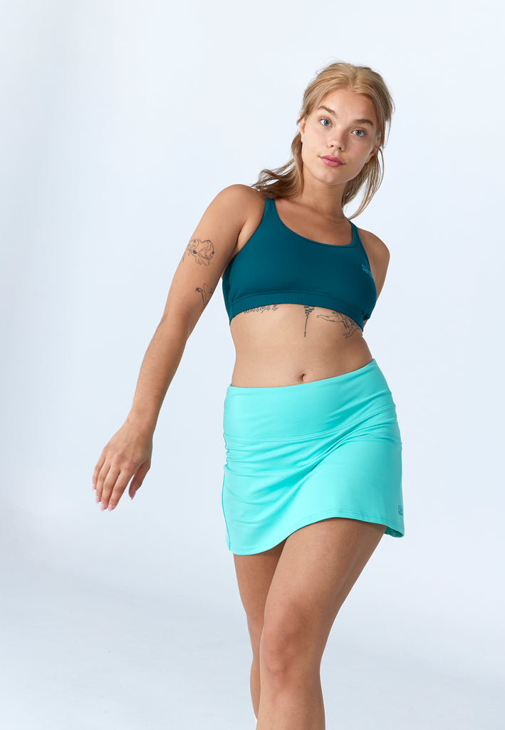 Mädchen & Damen Basic Tennisrock / Skort, mint von SPORTKIND