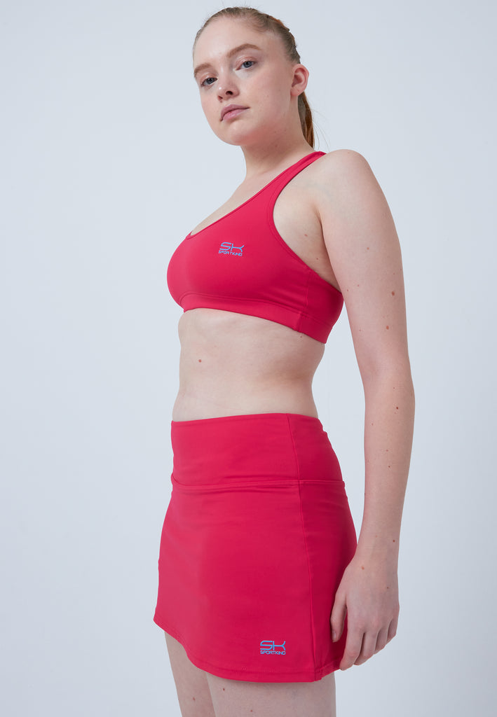 Mädchen & Damen und Gender Basic Tennisrock / Skort, pink von SPORTKIND