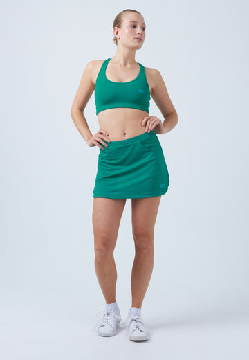 Mädchen & Damen und Gender Classic Tennisrock / Skort mit Taschen, smaragd grün von SPORTKIND