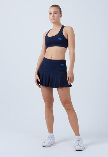 Mädchen & Damen und Gender Glockiger Tennisrock / Skort, navy blau von SPORTKIND