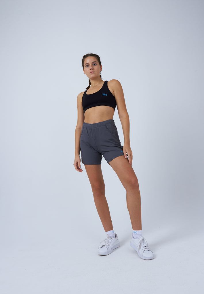 Mädchen & Damen und Gender Tennis Bermuda Shorts, grau von SPORTKIND