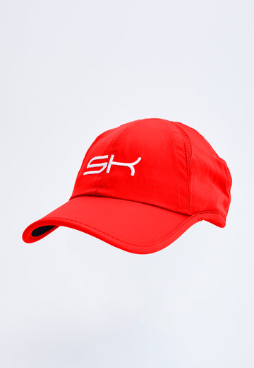 Unisex und Gender Tennis Cap, rot von SPORTKIND