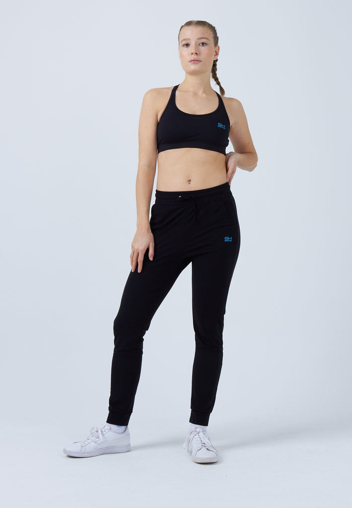 Mädchen & Damen und Gender Tennis Jogginghose Damen & Mädchen, schwarz von SPORTKIND