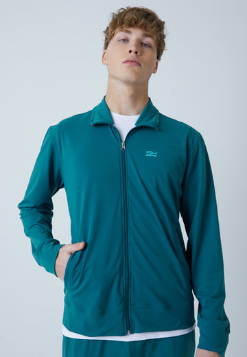 Jungen & Herren und Gender Tennis Joggingjacke, petrol grün von SPORTKIND