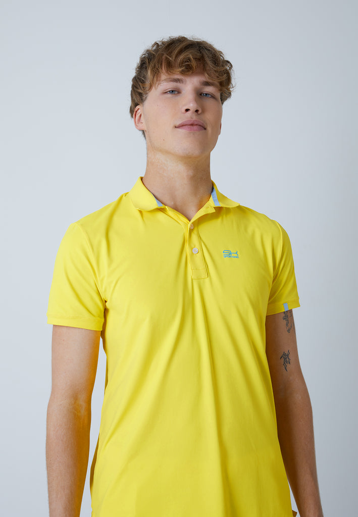 Jungen & Herren und Gender Tennis Poloshirt Herren & Jungen, gelb von SPORTKIND