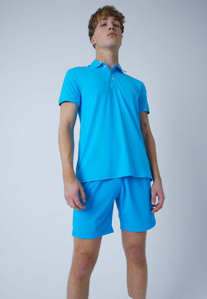 Jungen & Herren und Gender Tennis Poloshirt Herren & Jungen, türkis von SPORTKIND