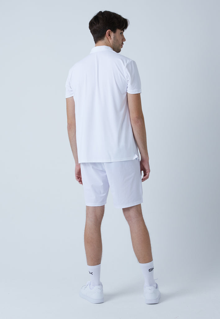 Jungen & Herren und Gender Tennis Poloshirt Herren & Jungen, weiß von SPORTKIND