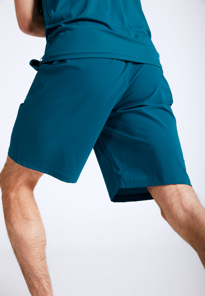 Jungen & Herren Tennis Shorts lang, petrol grün von SPORTKIND