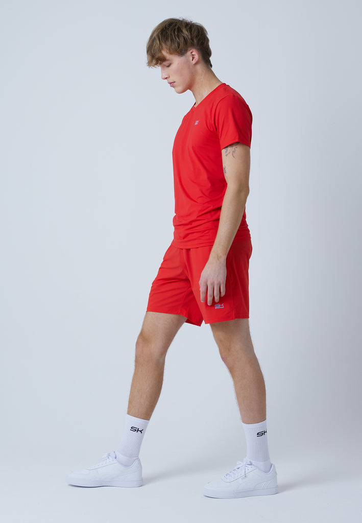 Jungen & Herren und Gender Tennis Shorts regular, rot von SPORTKIND