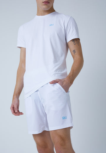 Jungen & Herren und Gender Tennis Shorts regular, weiß von SPORTKIND