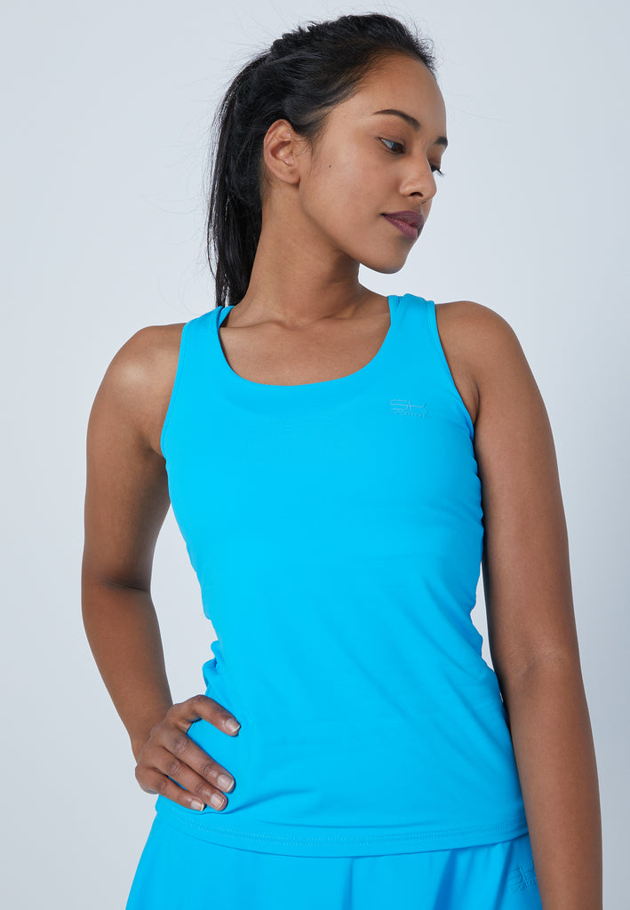 Mädchen & Damen und Gender Tennis Tanktop, türkis von SPORTKIND