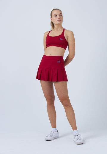 Mädchen & Damen und Gender Tennisrock mit Falten / Skort, bordeaux rot von SPORTKIND