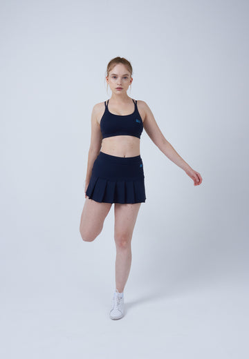 Mädchen & Damen und Gender Tennisrock mit Falten / Skort, navy blau von SPORTKIND