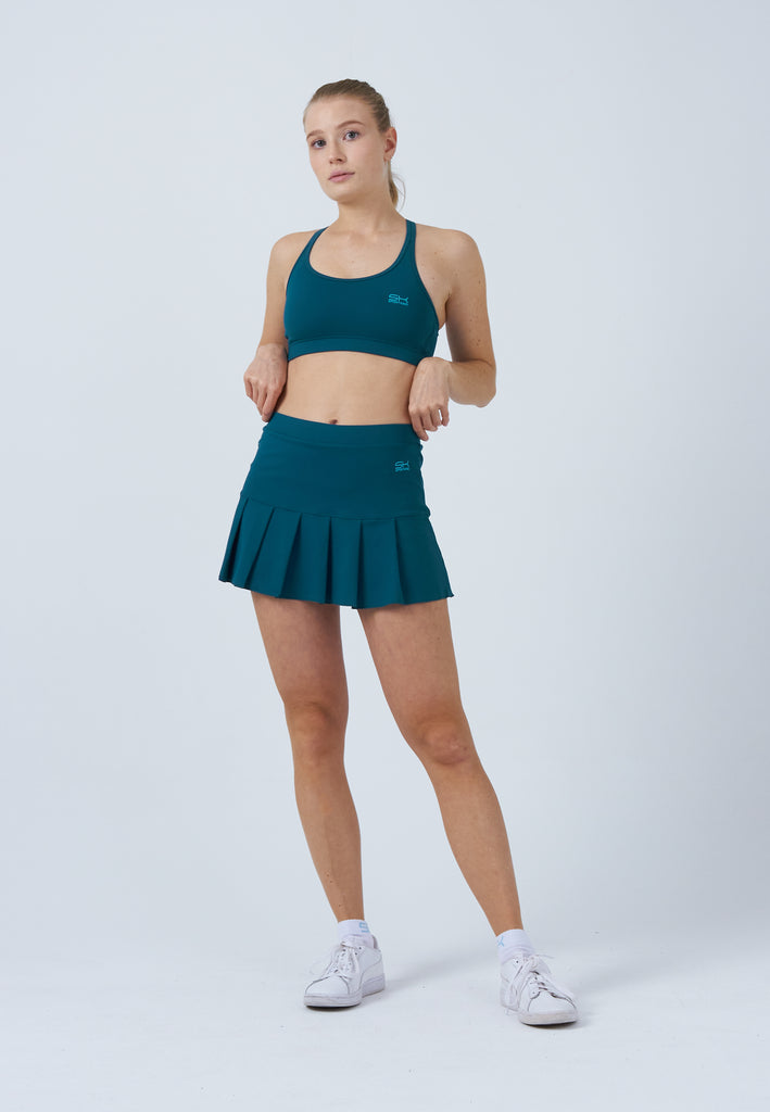 Mädchen & Damen und Gender Tennisrock mit Falten / Skort, petrol grün von SPORTKIND