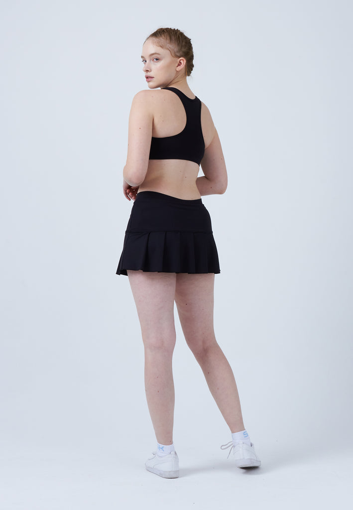 Mädchen & Damen und Gender Tennisrock mit Falten / Skort, schwarz von SPORTKIND