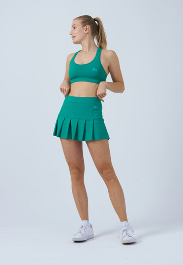 Mädchen & Damen und Gender Tennisrock mit Falten / Skort, smaragd grün von SPORTKIND