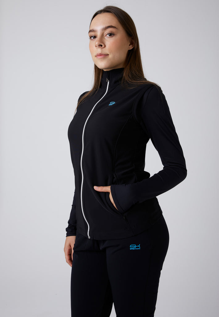 Mädchen & Damen und Gender Thermo Tennisweste Eco, schwarz von SPORTKIND